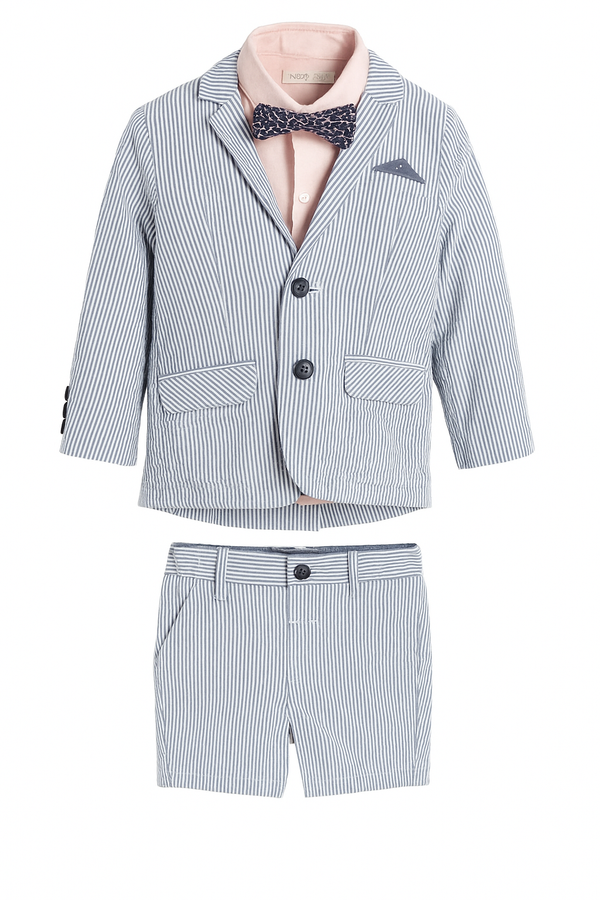 Blazer, Shirt, Bowtie and Shorts 4 Piece Occasion set immediate