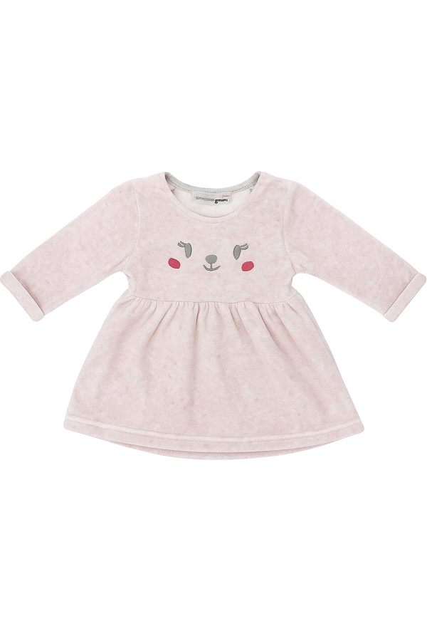 Ergee Velour Pink Stripe Dress immediate