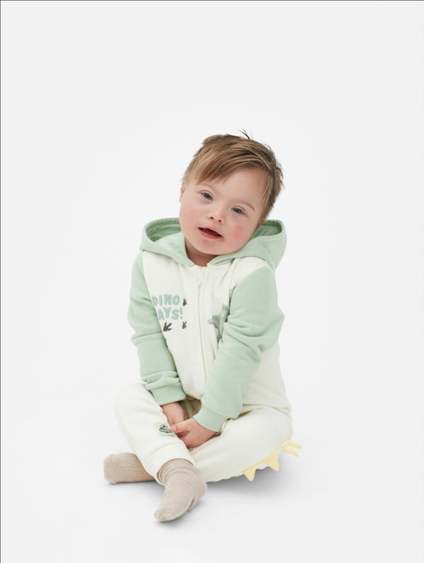 Primark Hooded Dino Fleece Lined Onsie