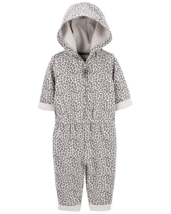 Carter's Printed Hooded Jumpsuit