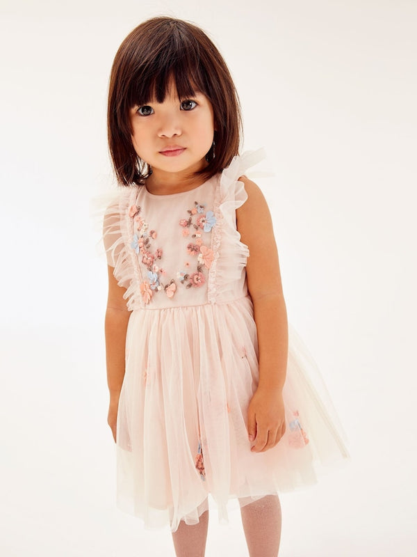 Pink Mesh Party Dress immediate