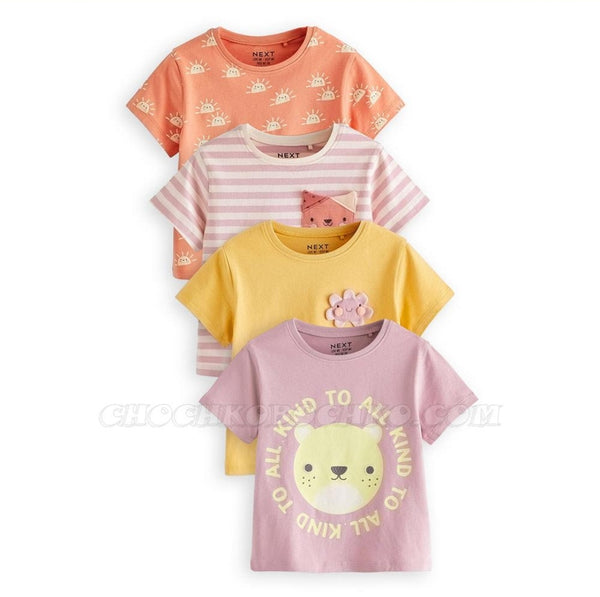 Graphic 4 Pack Short Sleeve T-Shirts immediate