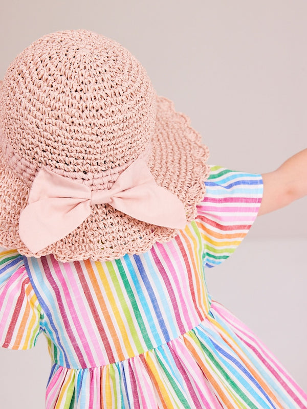 Natural Scalloped Edge Hat immediate