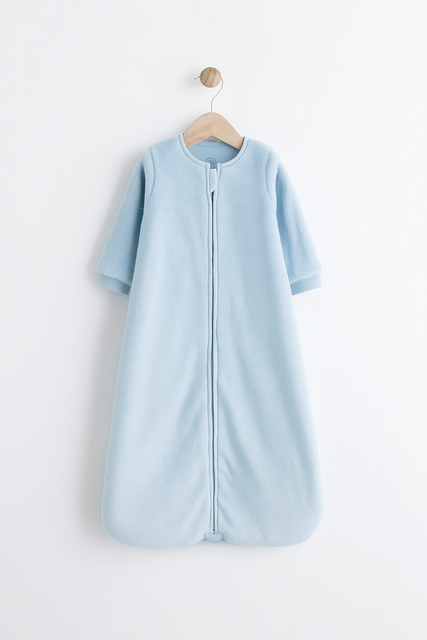 Blue 2.5 Tog Fleece Long Sleeve Zip Sleep Bag Immediate
