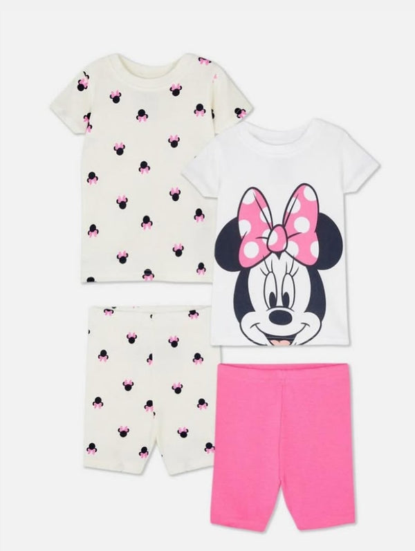 Disney Minnie Mouse 2 Pack Shorts Pyjamas