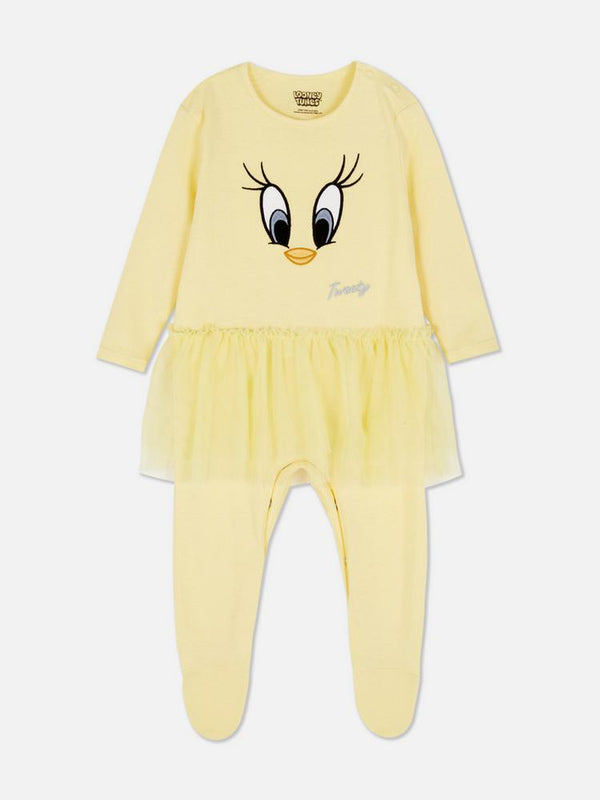 Primark Looney Tunes Tweety Pie Tutu Sleepsuit