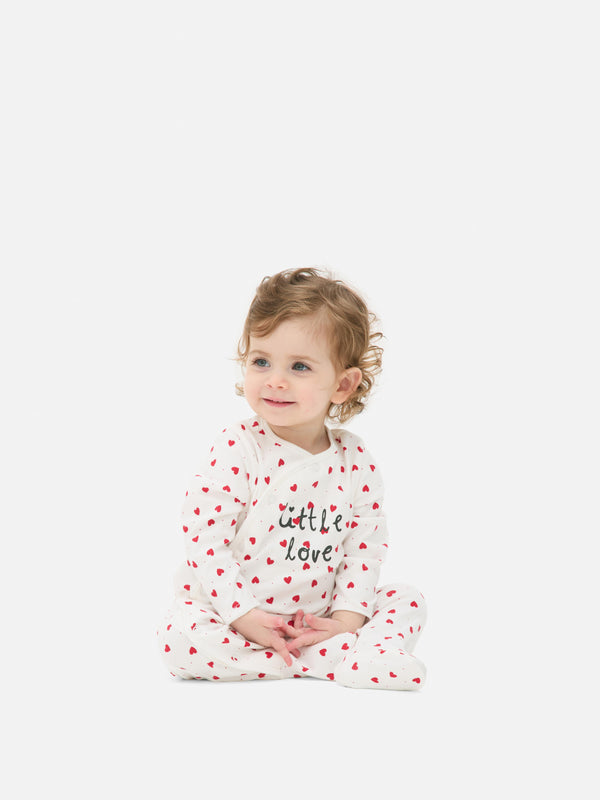 Primark Little Love Heart Sleepsuit