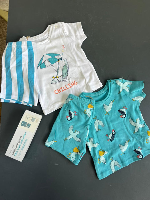 Primark 2 Pack Penguin Shorts Pyjamas