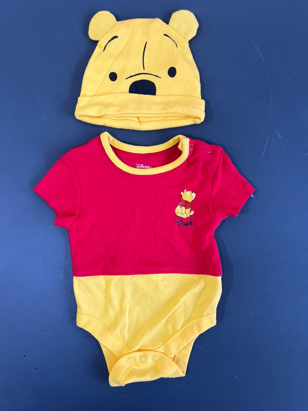 Disney Winnie The Pooh Bodysuit and Hat Set