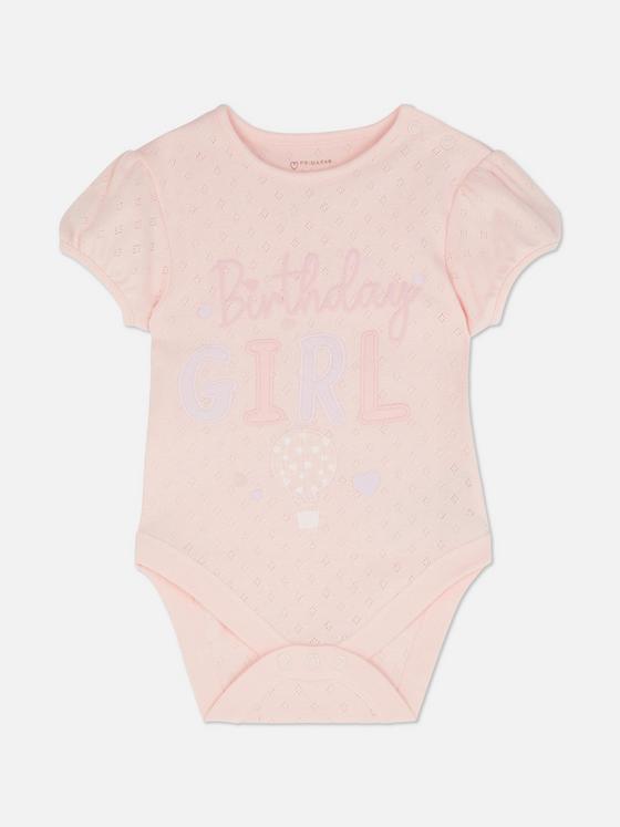 Primark Birthday Girl Pointelle Bodysuit