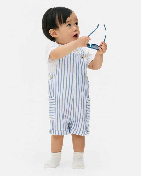 Primark Stripe Dungaree and Bodysuit Set