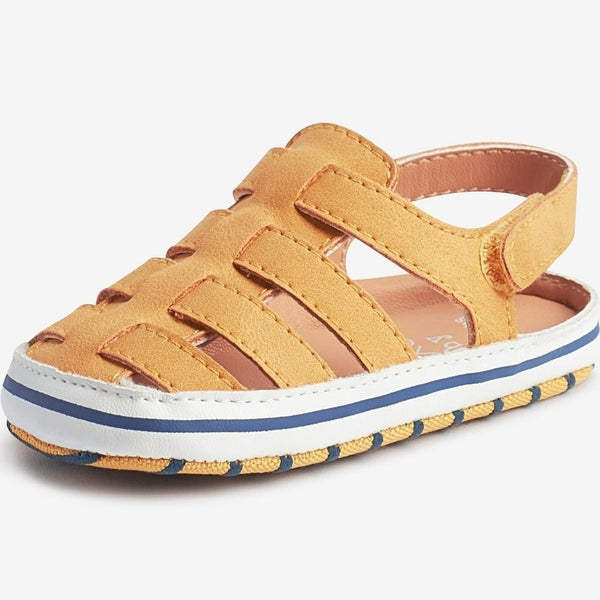 Mustard Fisherman Baby Sandals immediate
