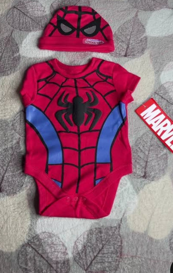Primark Spiderman Bodysuit and Hat Set