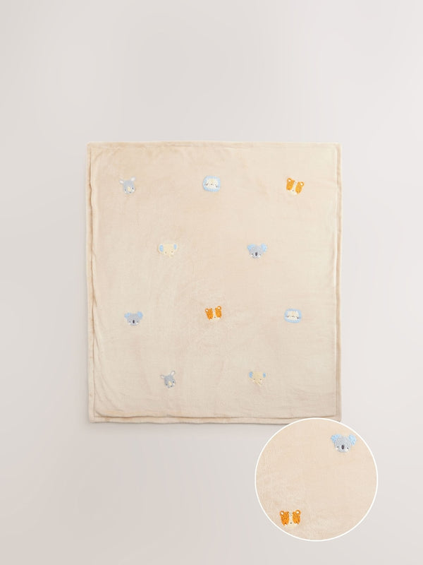 Embroidered Jungle Baby Blanket(immediate)
