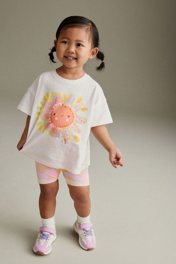 T-shirt and Cycle Shorts Set immidiate