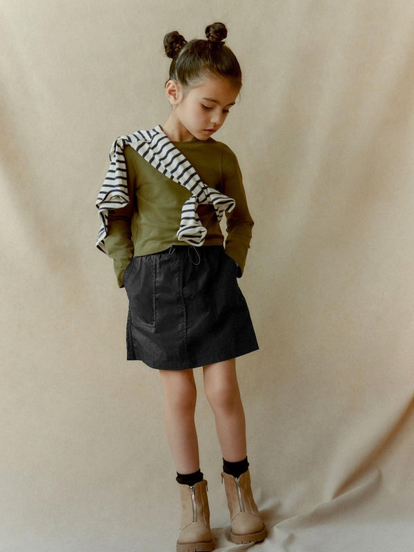 Black Parachute Cargo Skirt immediate